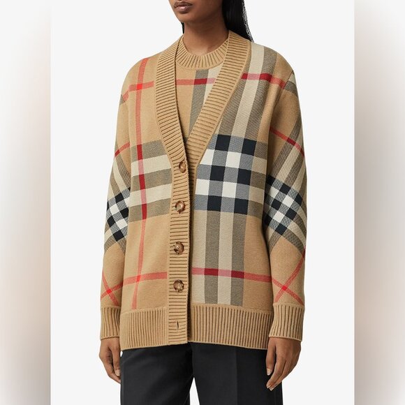 Burberry Vintage Check V-neck cardigan - Picture 2 of 12